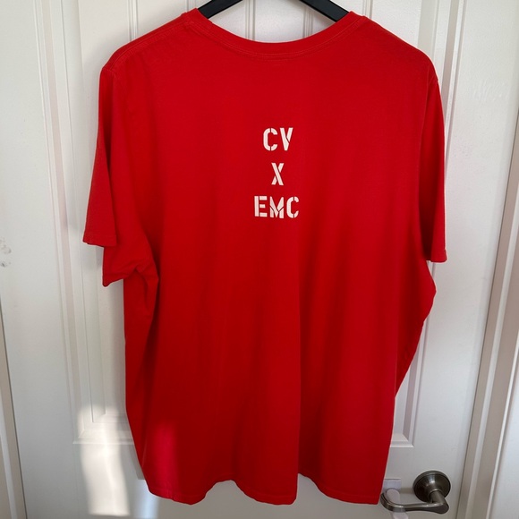 Clare V. x EMC Original Tee in Bright Poppy Red w/White graphic | Size XXL | EUC - Picture 2 of 11